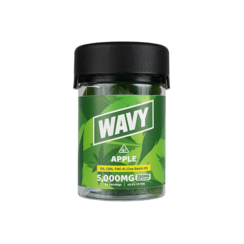 Wavy Live Resin D9 Gummies Apple