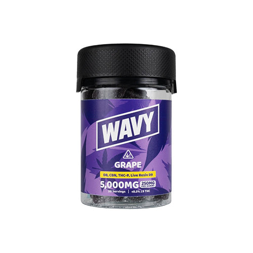 Wavy Live Resin D9 Gummies Grape