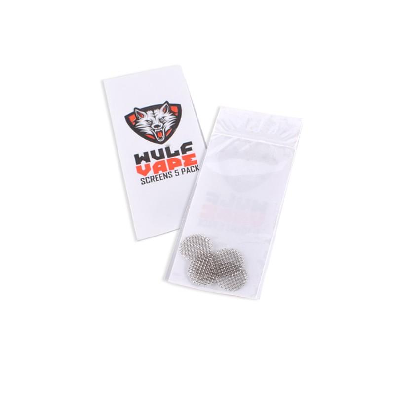 Wulf Mods Classic Replacement Screen 5 Pack replacement replacement part for Wulf Mods vape on white background