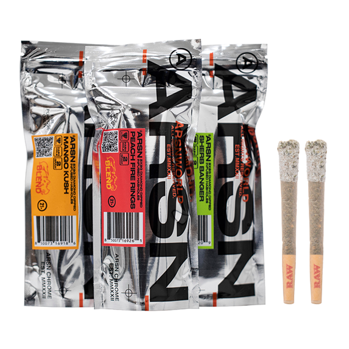 ArsnWorld Diamond Dipped THC-P Pre-Rolls