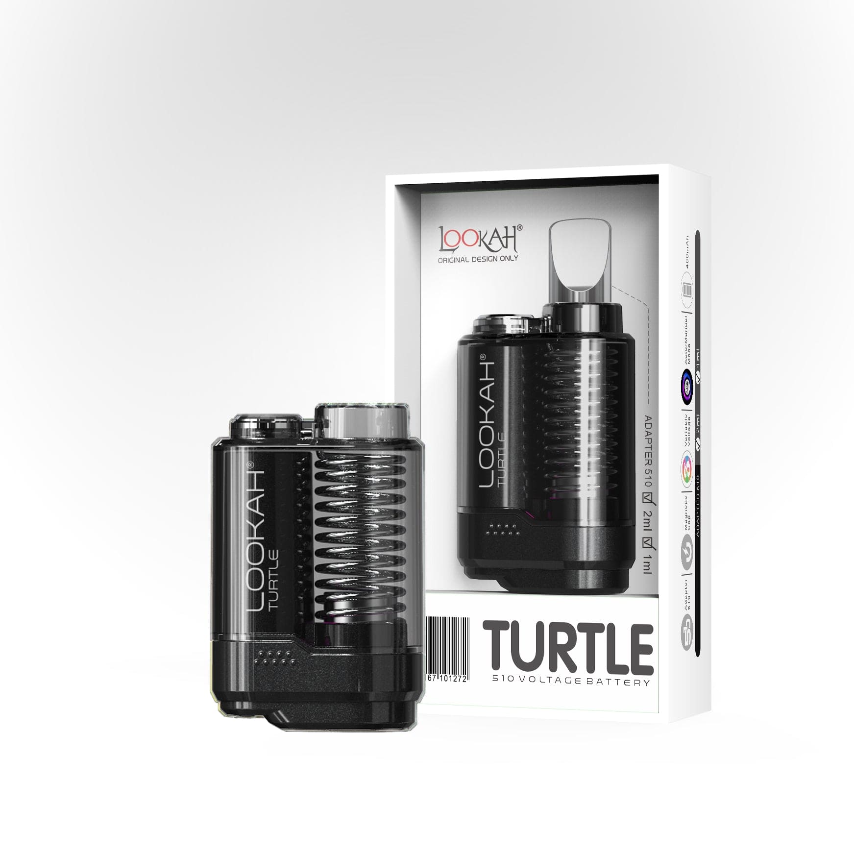 Lookah Turtle 510 Battery - Black