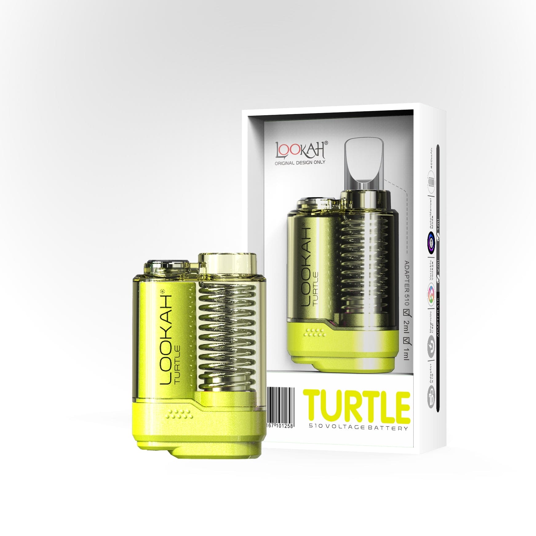 Lookah Turtle 510 Battery - Yellow