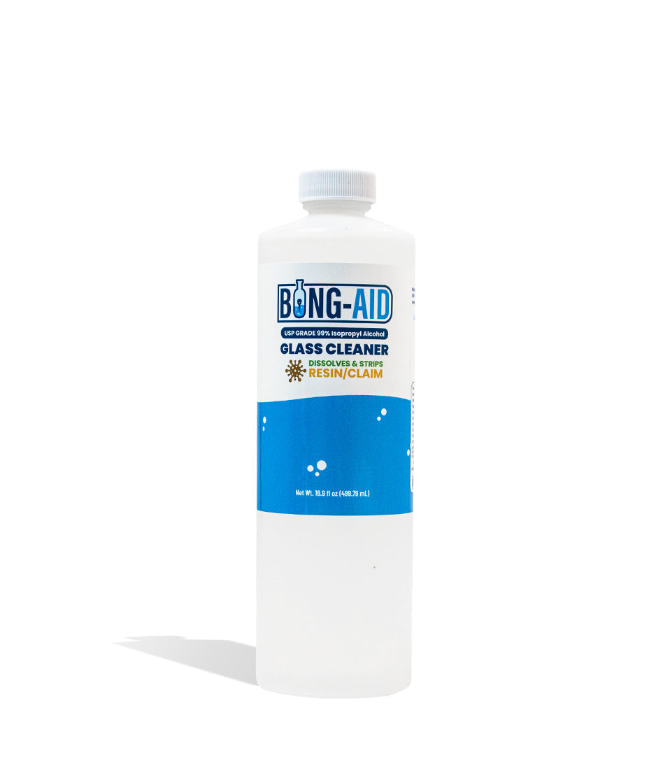 Bong Aid 16oz Glass Cleaner glass pipe cleaner cleaning solution on white background
