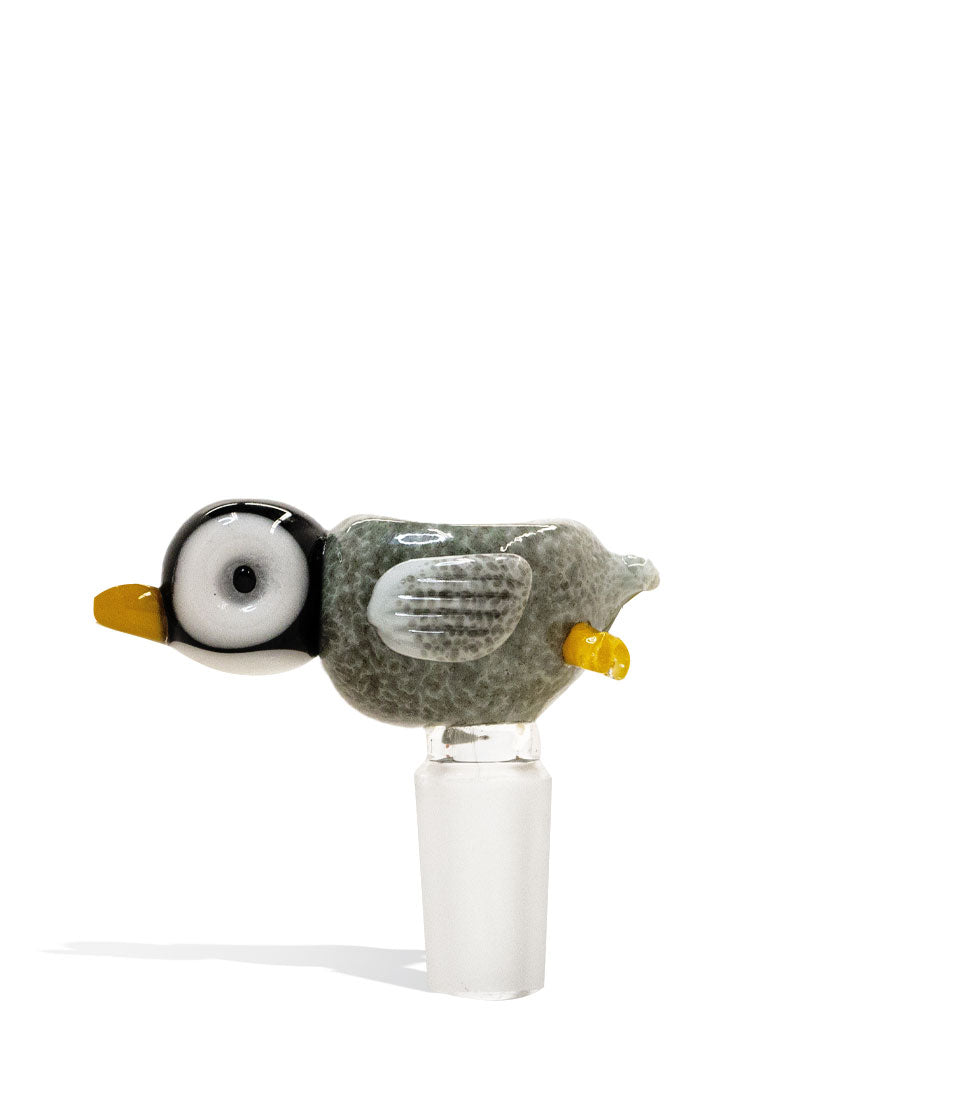 Empire Glassworks Penguin Paulie 14mm Bowl glass bowl piece bong on white background
