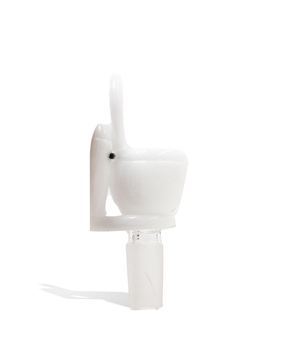 Empire Glassworks Toilet Bowl 14mm Bowl glass bowl piece bong on white background