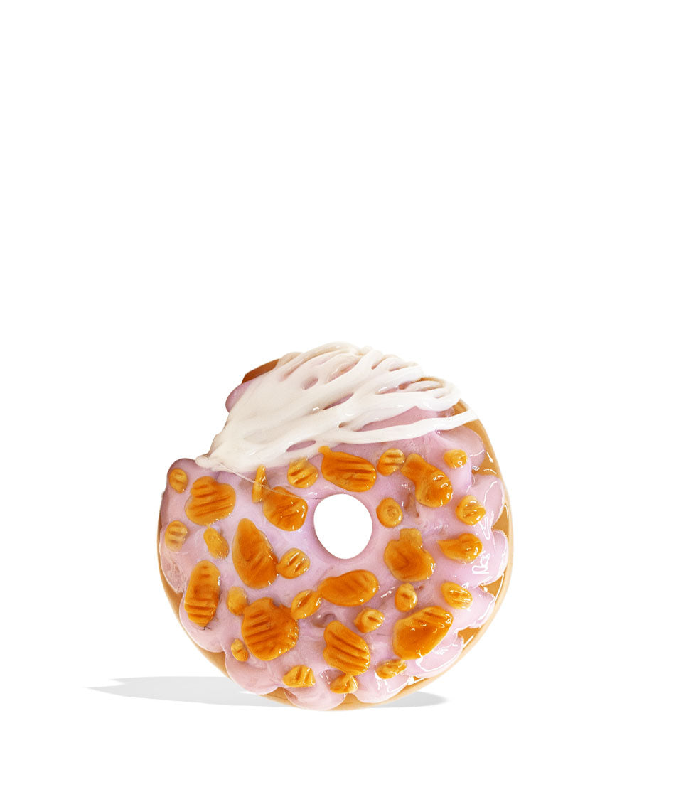 Empire Glassworks Pink Donut Dry Hand Pipe glass hand pipe on white background