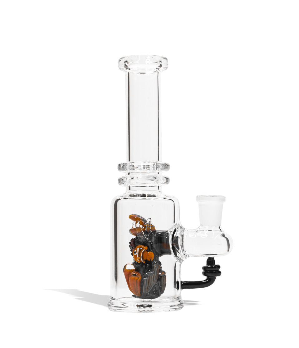 Empire Glassworks Save the Seas Mini Tube glass water pipe bong on white background