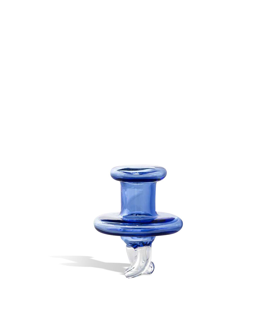 Swirl Colored Carb Cap glass carb cap dab rig on white background