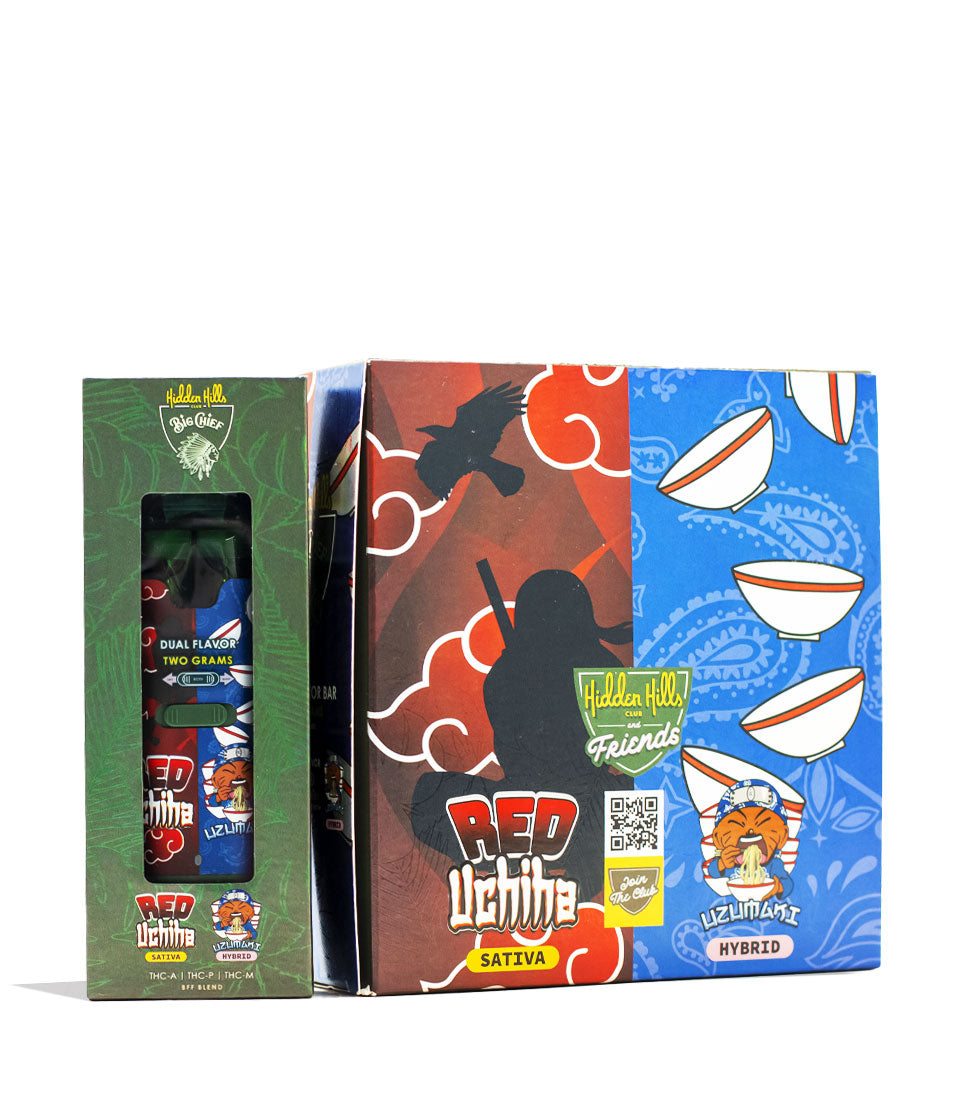 Hidden Hills BFF Blend 2g Disposable 5pk hemp cannabinoid product on white background