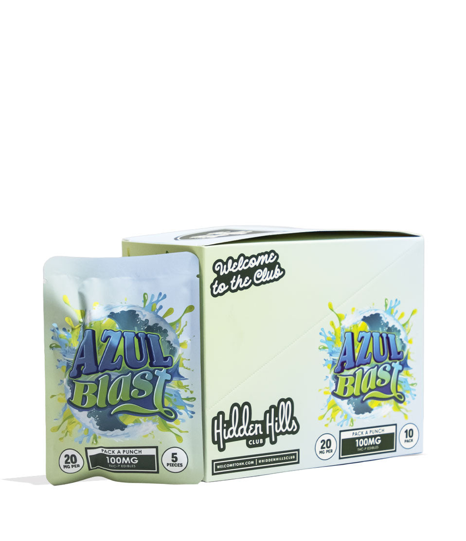 Hidden Hills Pack a Punch THC-P 100mg Gummies 10pk hemp cannabinoid product on white background