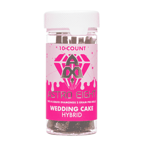 Astro Eight THC-A Liquid Diamond Pre-Rolls - Wedding Cake