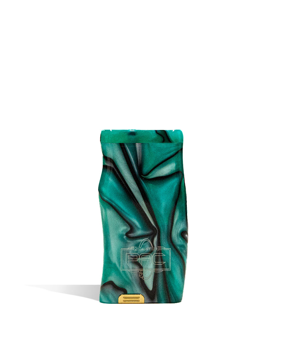 Quantum PAC Dugout with Poker glass hand pipe on white background