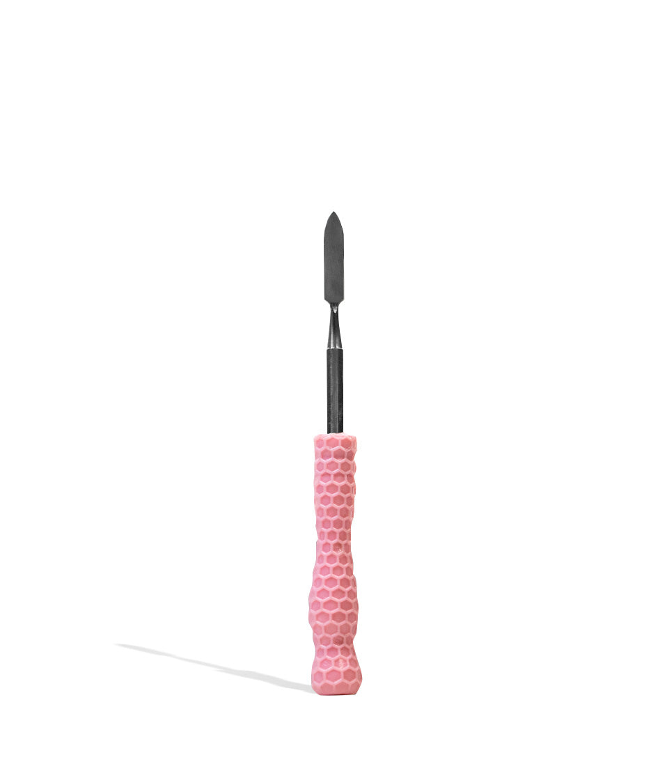 Stainless Steel Dabber with Colored Handle dab tool concentrate accessory on white background