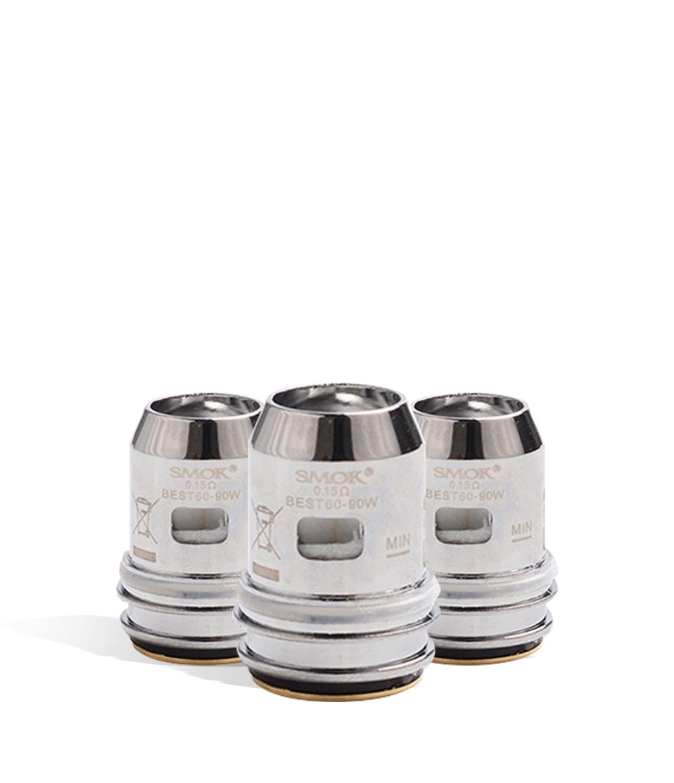SMOK TFV16 Light Dual Mesh Coils 0.15 ohm 3pk replacement coil for SMOK vape on white background