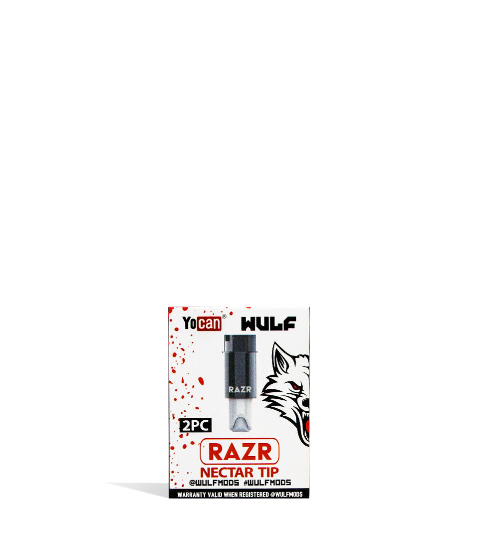 Wulf Mods RAZR Replacement Nectar Tip 2pk replacement replacement part for Wulf Mods vape on white background