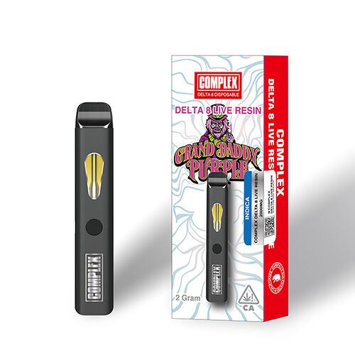 Complex Delta 8 Live Resin Disposable Grand Daddy Purple