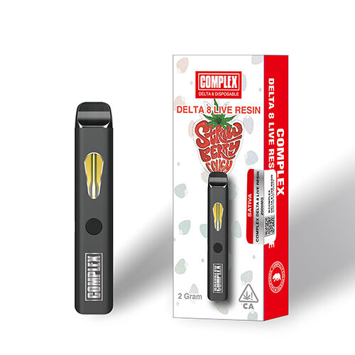 Complex Delta 8 Live Resin Disposable Strawberry Cough