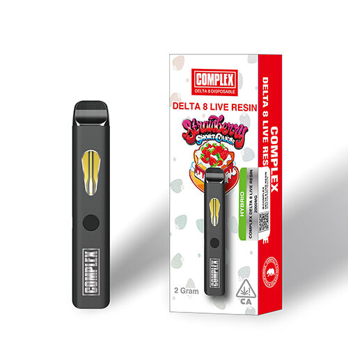 Complex Delta 8 Live Resin Disposable Strawberry Shortcake