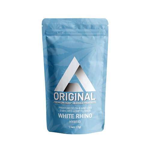 Delta Extrax Delta 8 Hemp Flower White Rhino