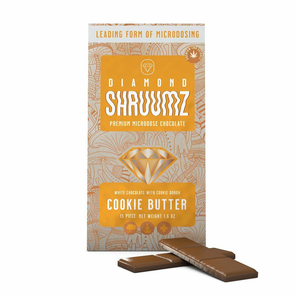 Diamond Shruumz Microdose Chocolate Bar Cookie Butter