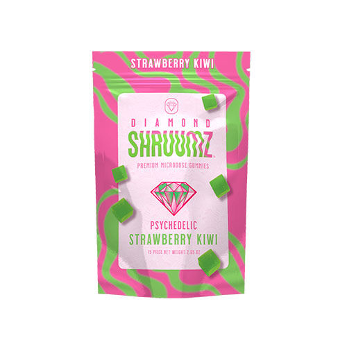 Diamond Shruumz Microdose Gummies Strawberry Kiwi