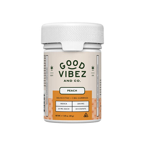 Good Vibez Delta 9 Gummies Peach