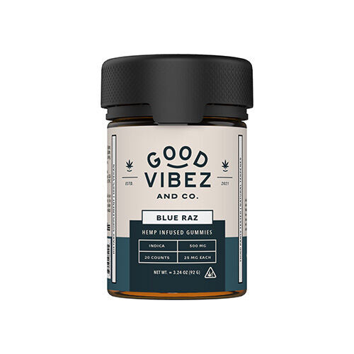 Good Vibez THC-O Gummies Blue Raz