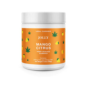Jolly Cannabis Gummies Jar Mango Citrus