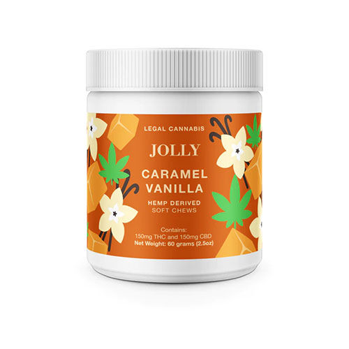 Jolly Cannabis Soft Chews Caramel Vanilla