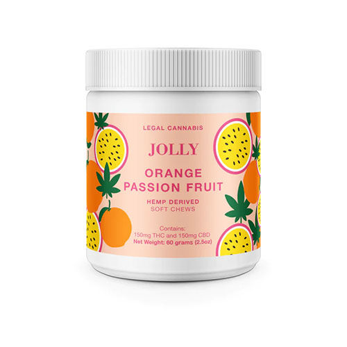 Jolly Cannabis Soft Chews Orange Passion Fruit
