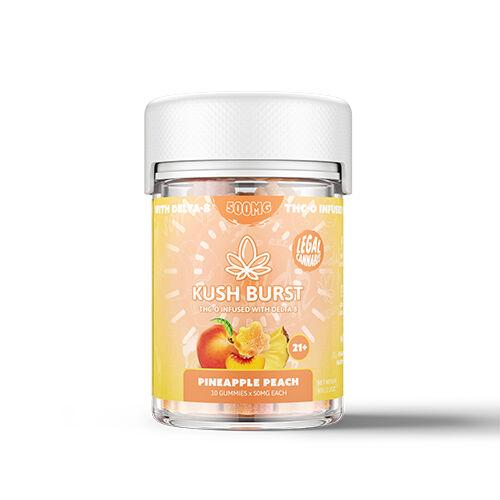 Kush Burst THC-O Gummies Pineapple Peach