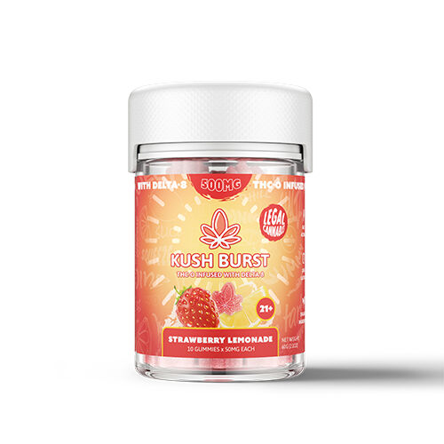 Kush Burst THC-O Gummies Strawberry Lemonade