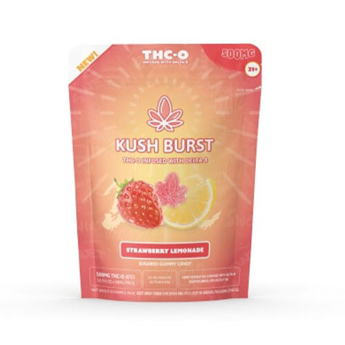 Kush Burst THC-O Gummies Strawberry Lemonade