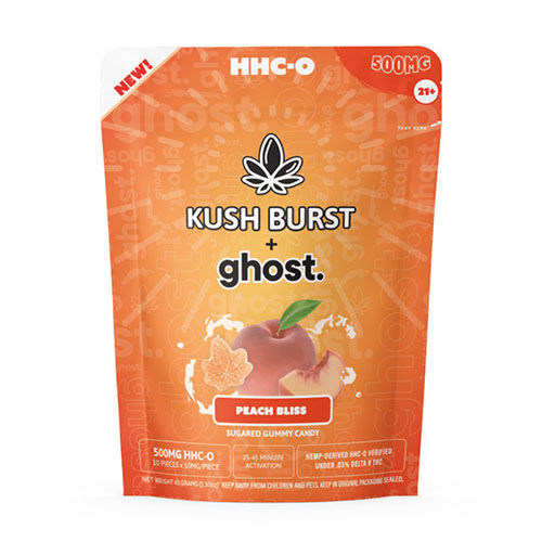 Kush Burst x Ghost HHC-O Gummies Peach Bliss