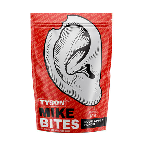 Mike Bites Delta 9 Gummies Sour Apple Punch