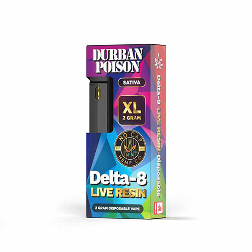 No Cap Delta 8 Live Resin Disposable Durban Poison
