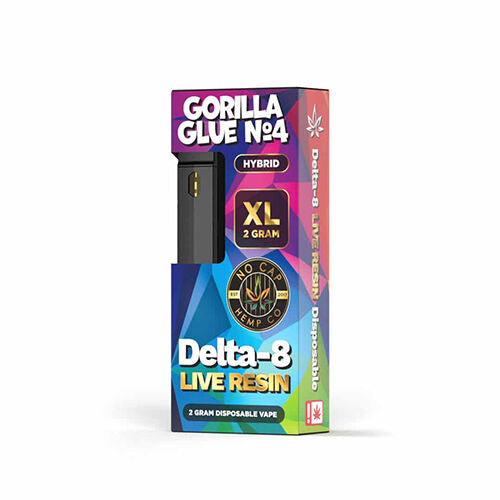 No Cap Delta 8 Live Resin Disposable Gorilla Glue