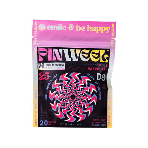 Pinweel Delta 8 Gummies Blue Raspberry