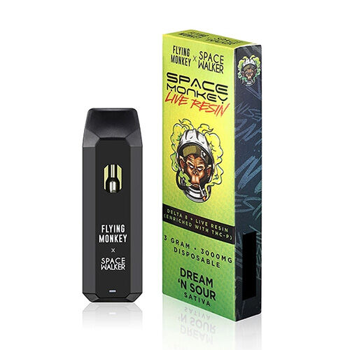 Space Monkey Live Resin Delta 8 Disposable Dream N Sour