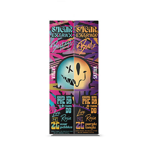 Sugar Extrax Bestest Buds Live Resin Disposable Sour Pebbles-Purple Tangie