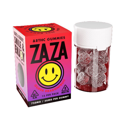 ZAZA Delta 8 Gummies Guava Dragonfruit