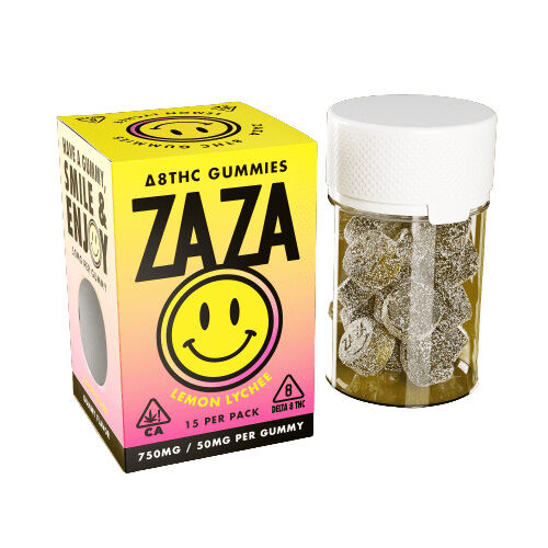 ZAZA Delta 8 Gummies Lemon Lychee