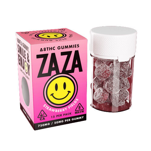 ZAZA Delta 8 Gummies Strawberry Fields