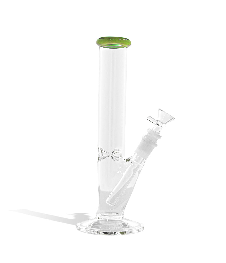 10 inch Glass Beaker with Colored Mouth Piece and Bowl glass water pipe bong on white background
