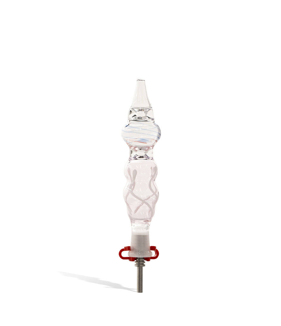 10mm Titanium Tipped Nectar Straw with Clip nectar collector concentrate on white background