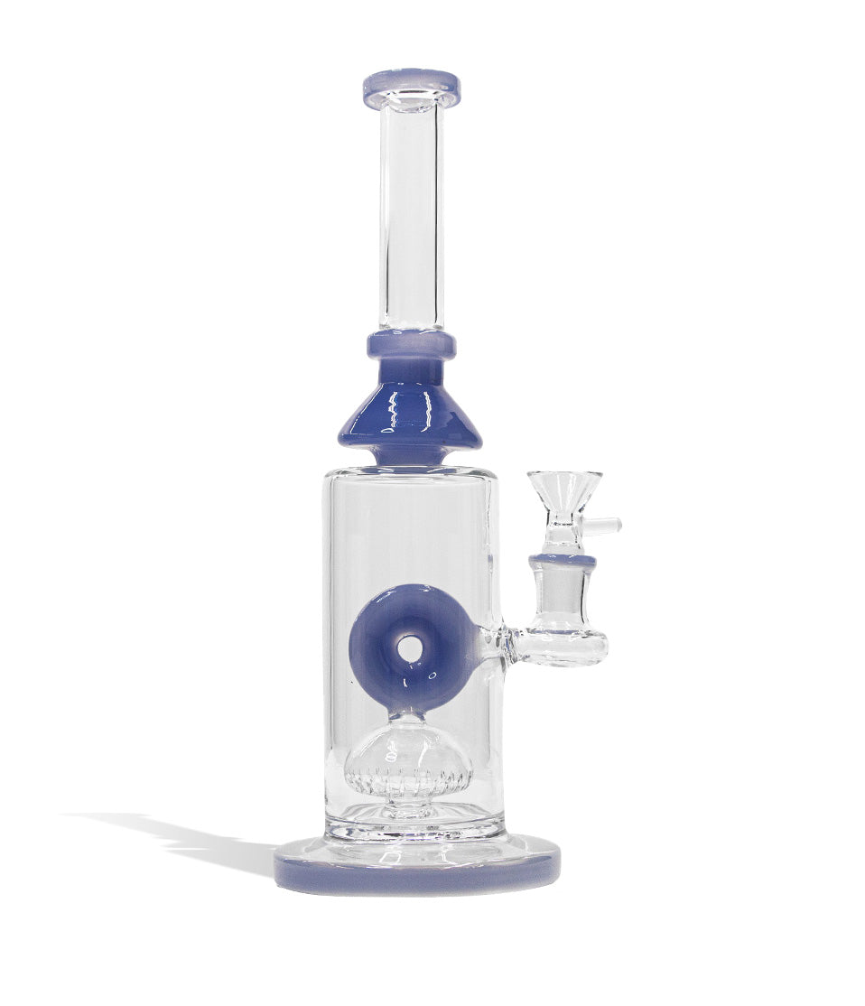 11 Inch Water Pipe with Donut Design and Funnel Bowl glass water pipe bong on white background