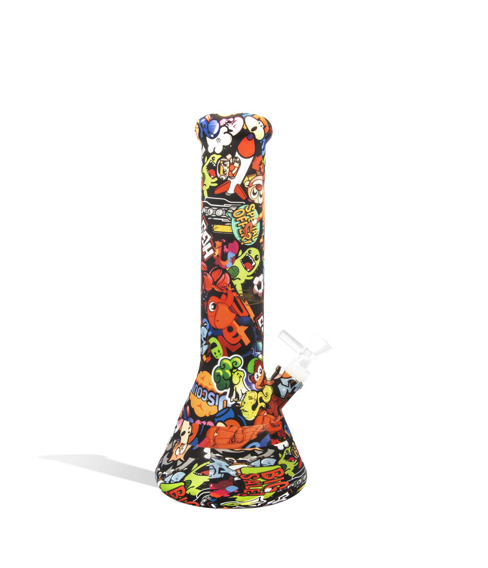 12 inch Silicone Water Pipe glass water pipe bong on white background