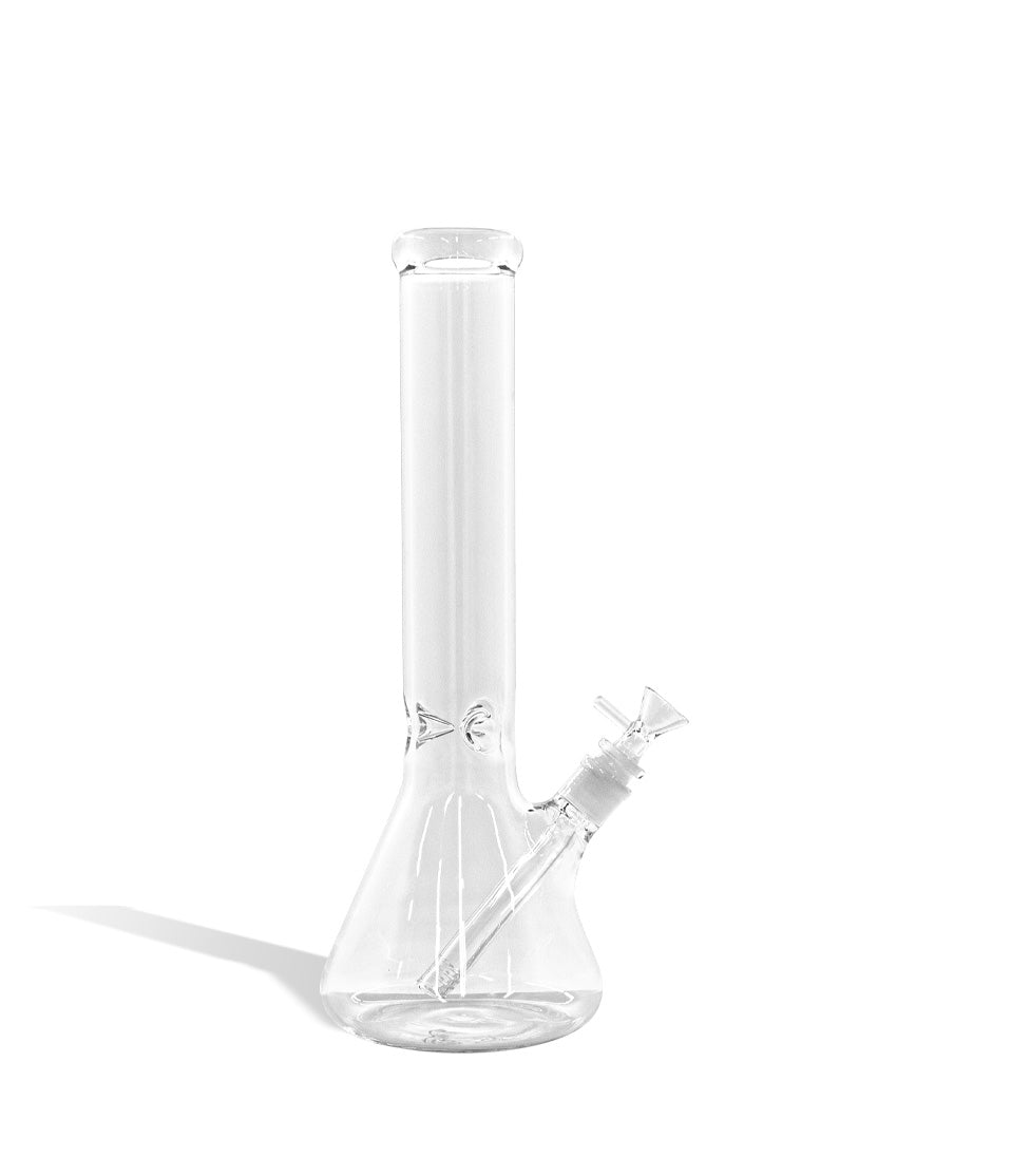 14 inch Clear Beaker Water Pipe glass water pipe bong on white background