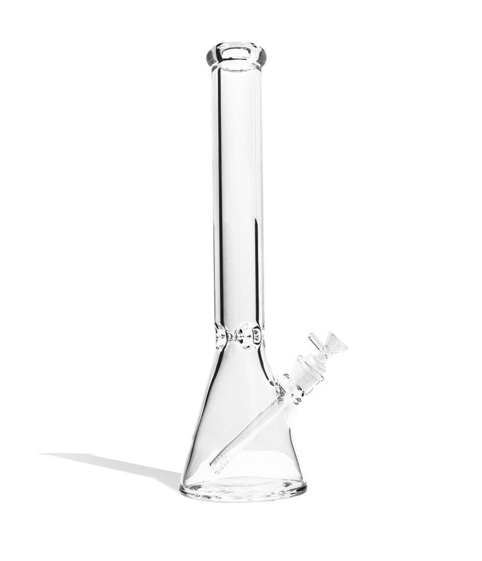 18 Inch 7mm Beaker with Bowl glass water pipe bong on white background