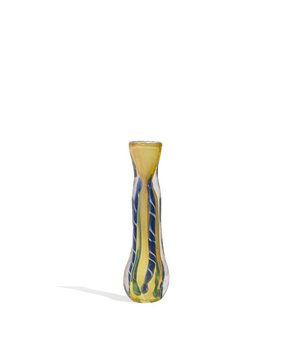 3 inch Chillum glass chillum one hitter on white background